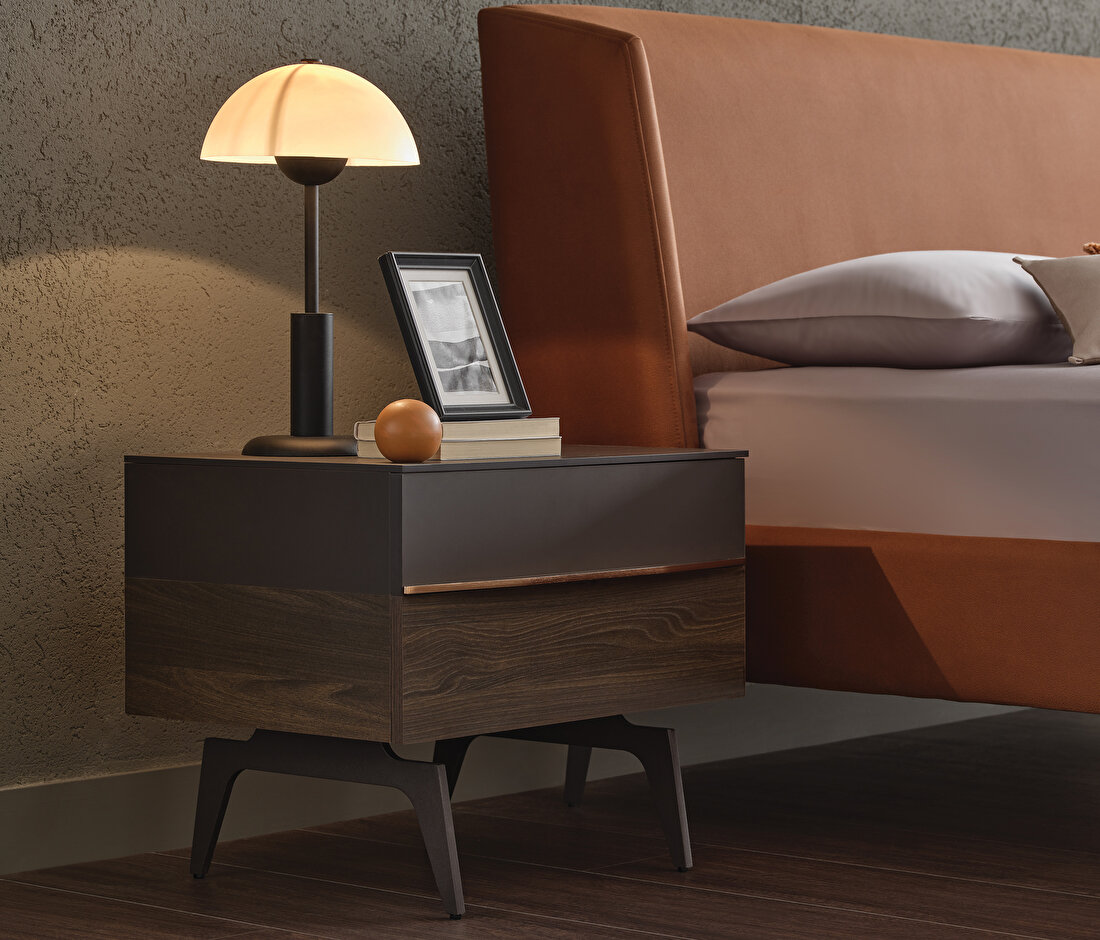 Marion Dark Brown-Walnut Nightstand