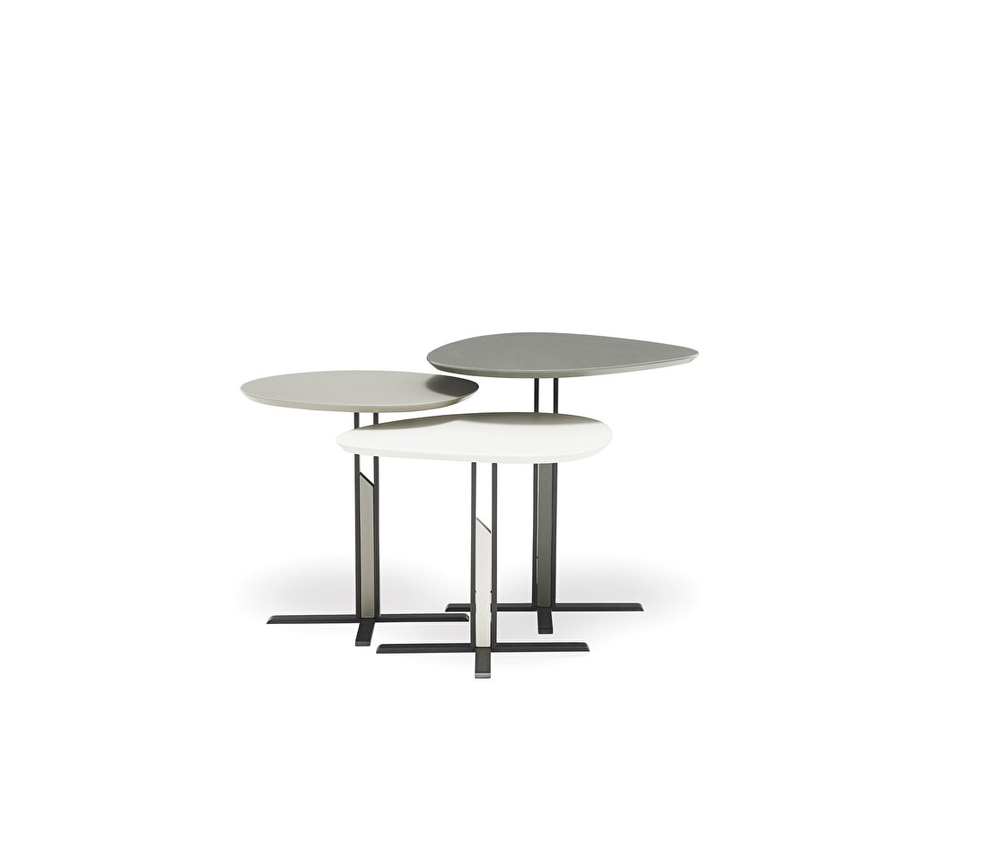 Vetrosa Gray Nesting Table