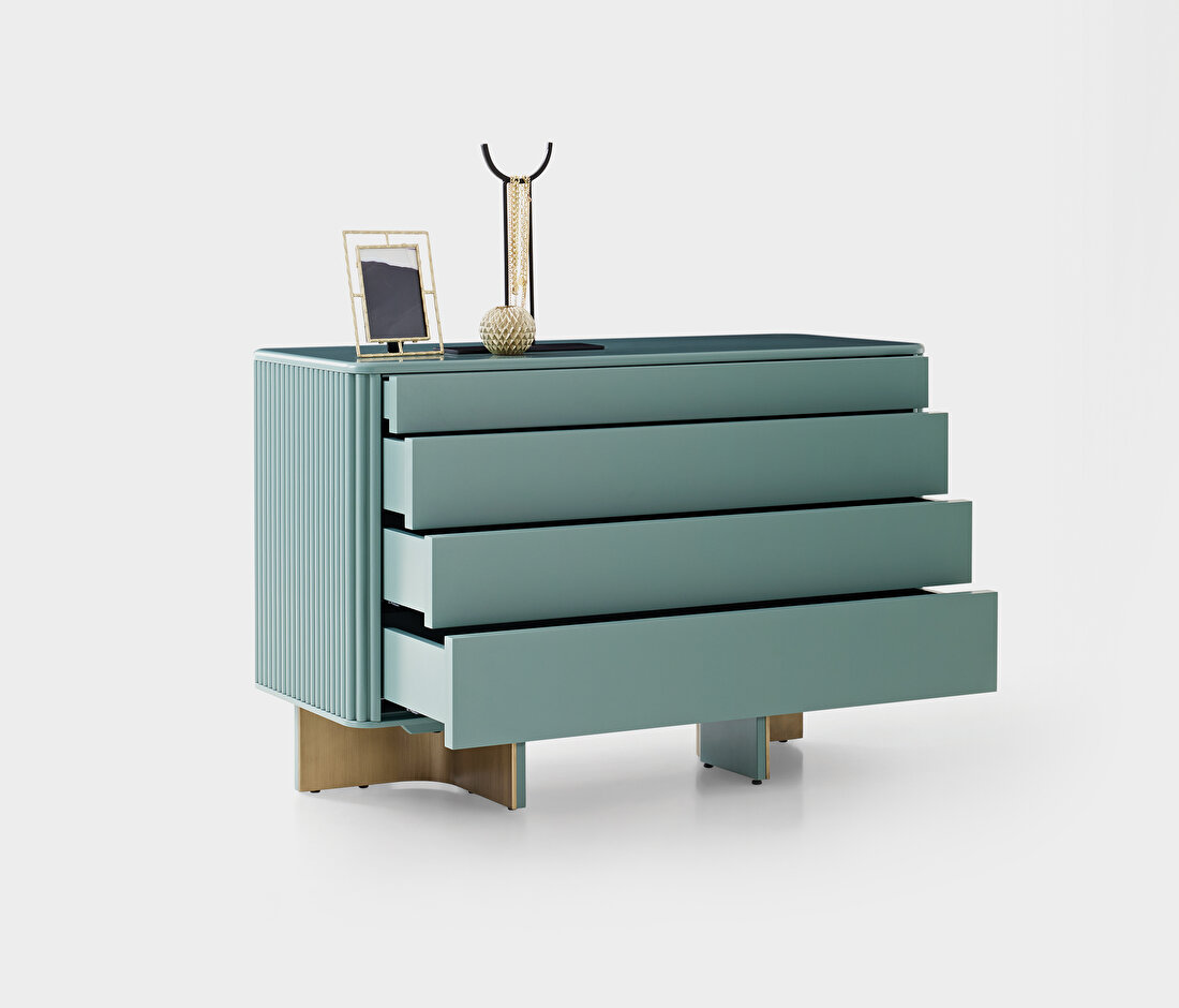 Athens Green Chest of Drawers