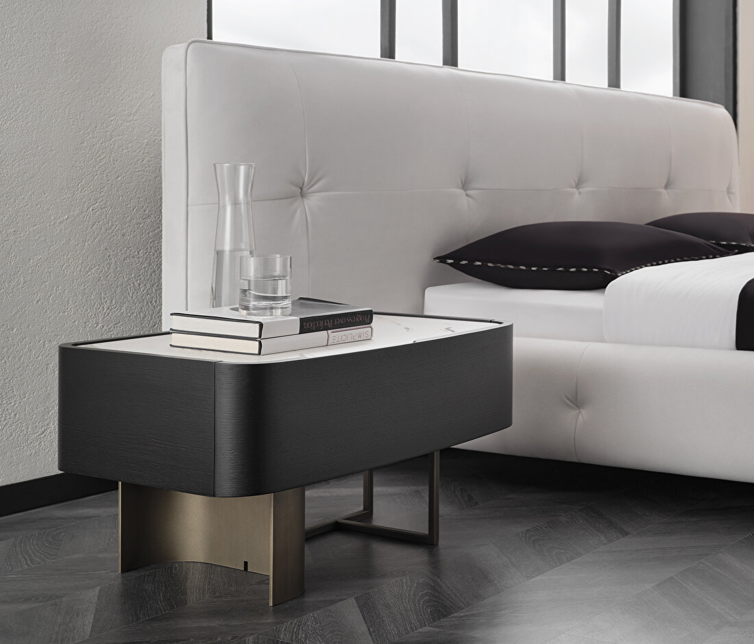 Suva Black Nightstand