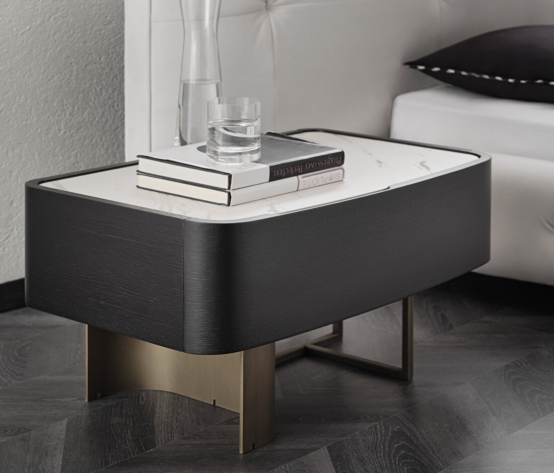 Suva Black Nightstand