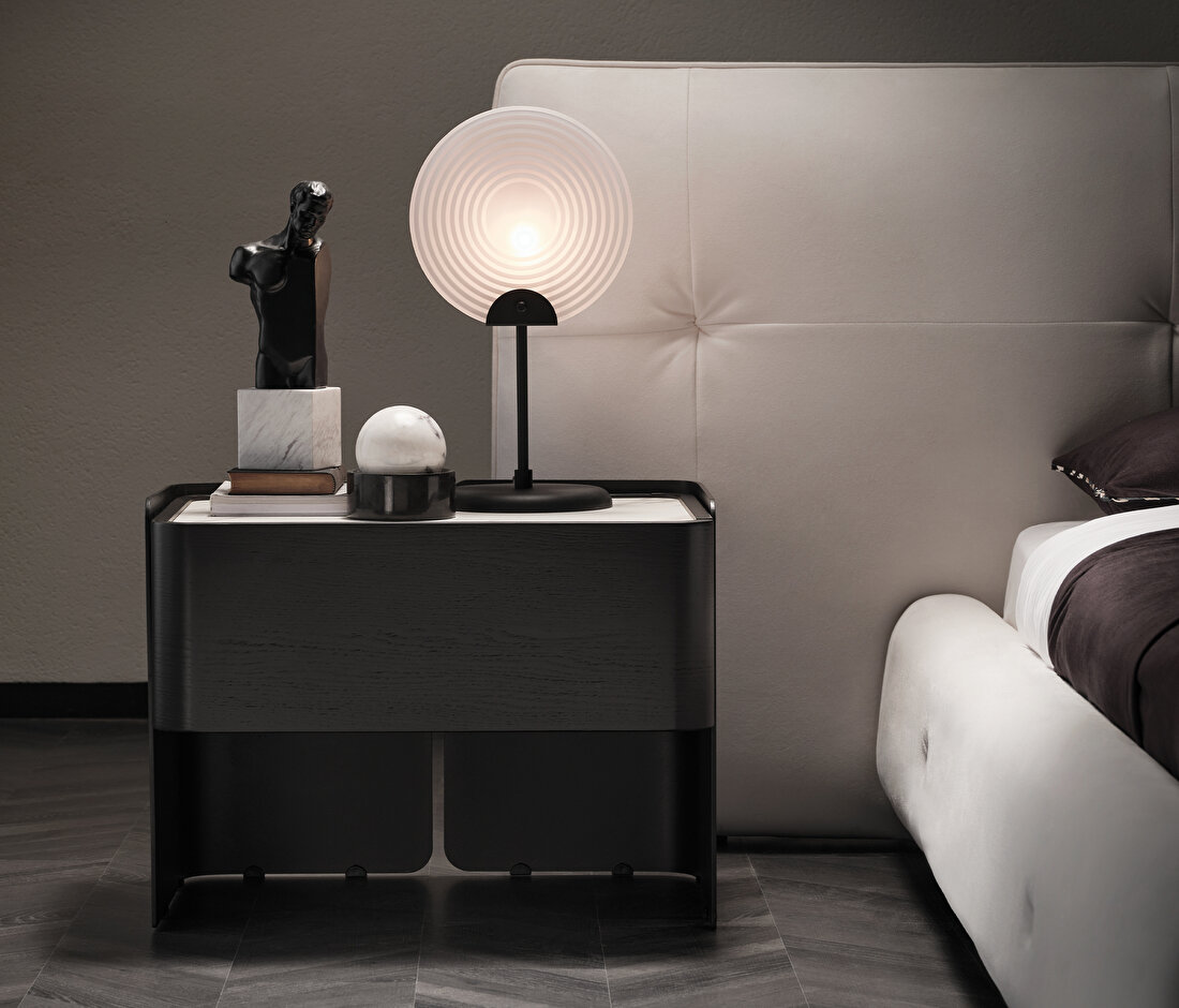 Asmara Black Nightstand