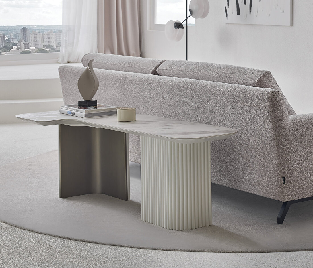 Dallas White Coffee Table