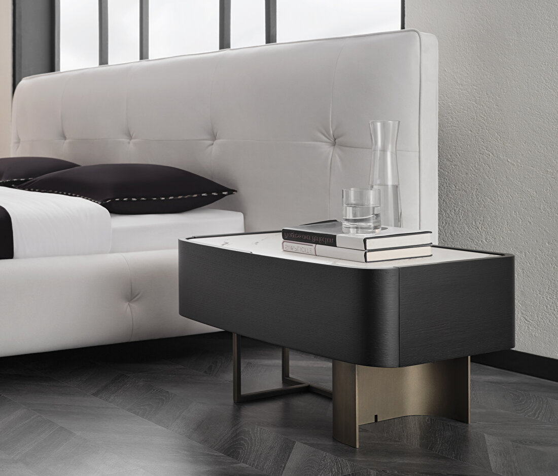 Suva Black Nightstand