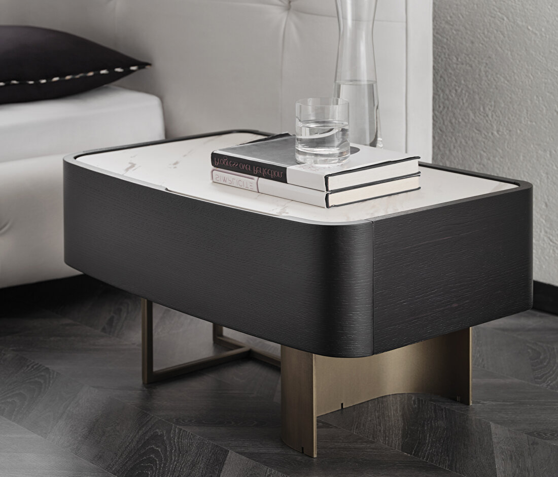 Suva Black Nightstand