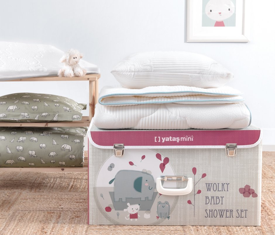 Wolky Baby Shower Set - Beyaz