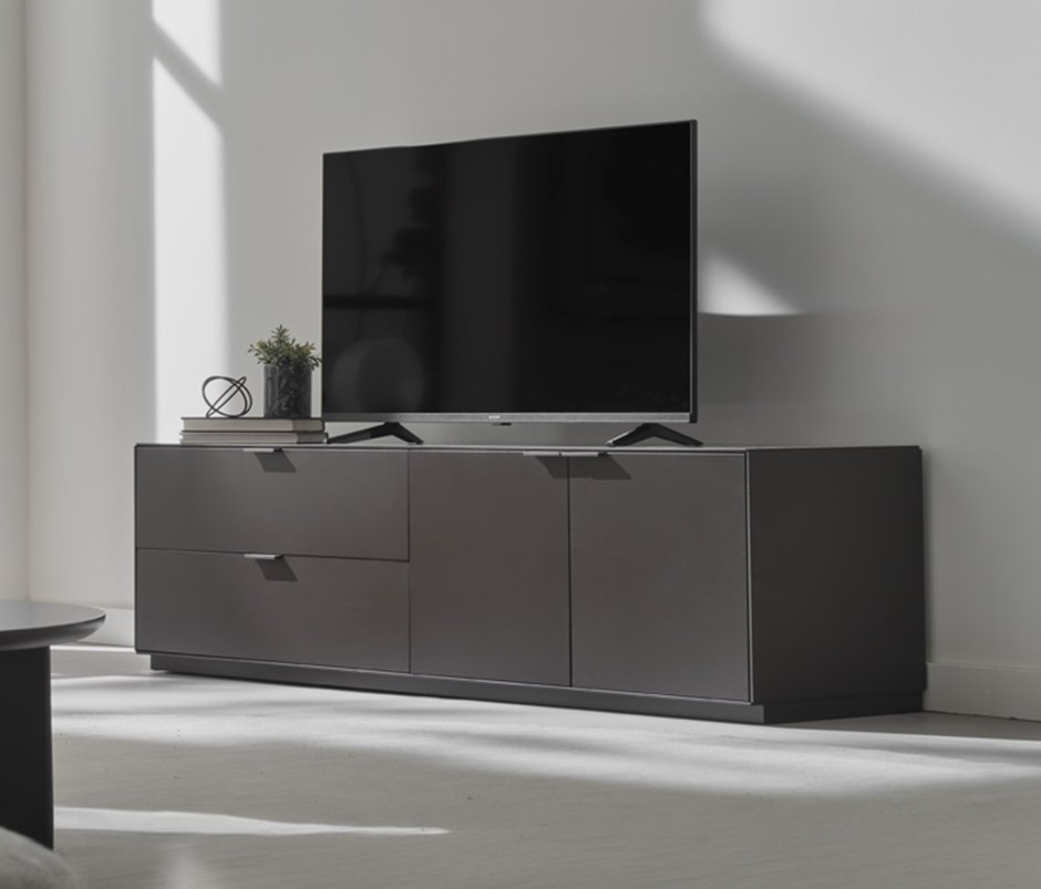 Modena 100% MDF, TV Unit with Storage - Brown