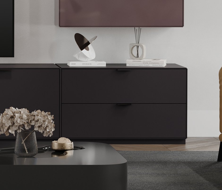 Modena 100% MDF, TV Unit with Storage - Brown
