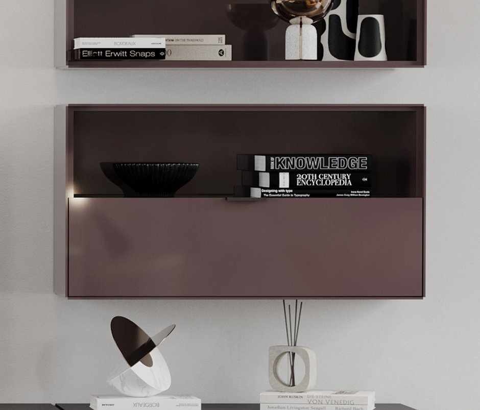 Modena 100% MDF, TV Module with Drop-Down Door - Brown