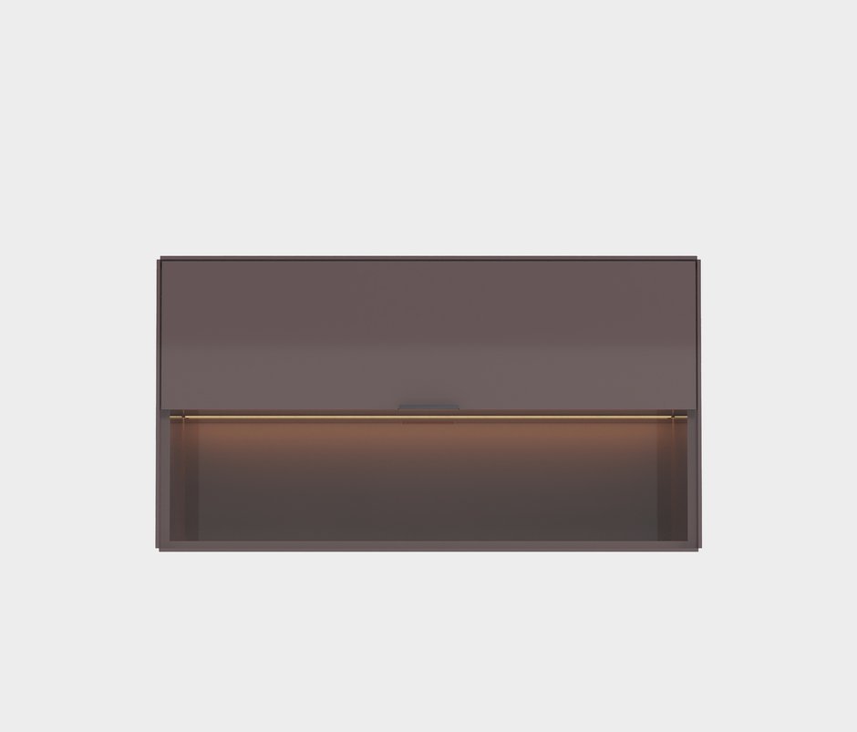 Modena 100% MDF, TV Module with Flip-Up Door - Brown