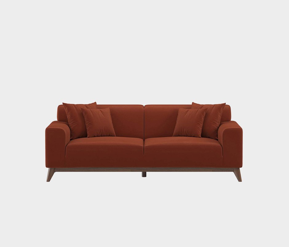 Netha 2-Seater Sofa - Orange
