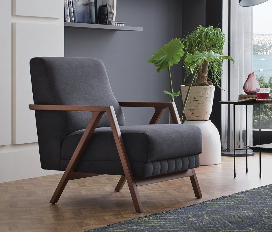 Pavia Armchair - Gray