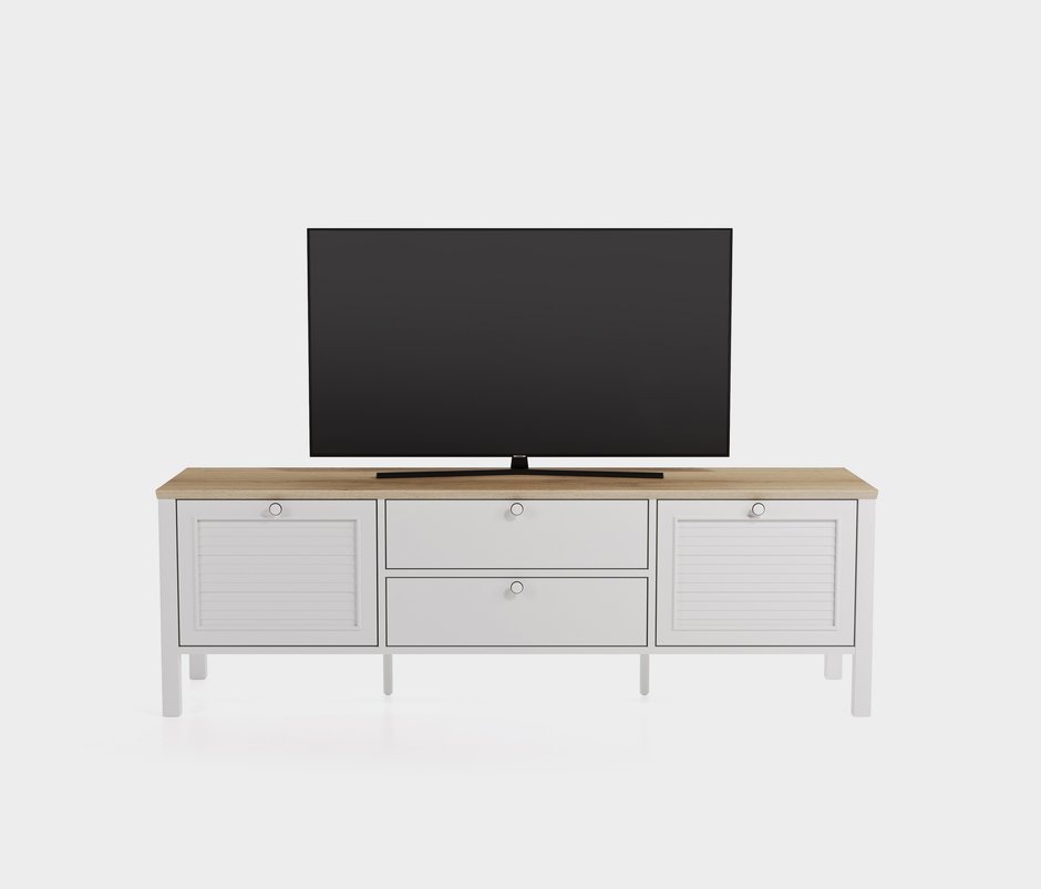 Marsell 2-Door, MDF TV Unit - White