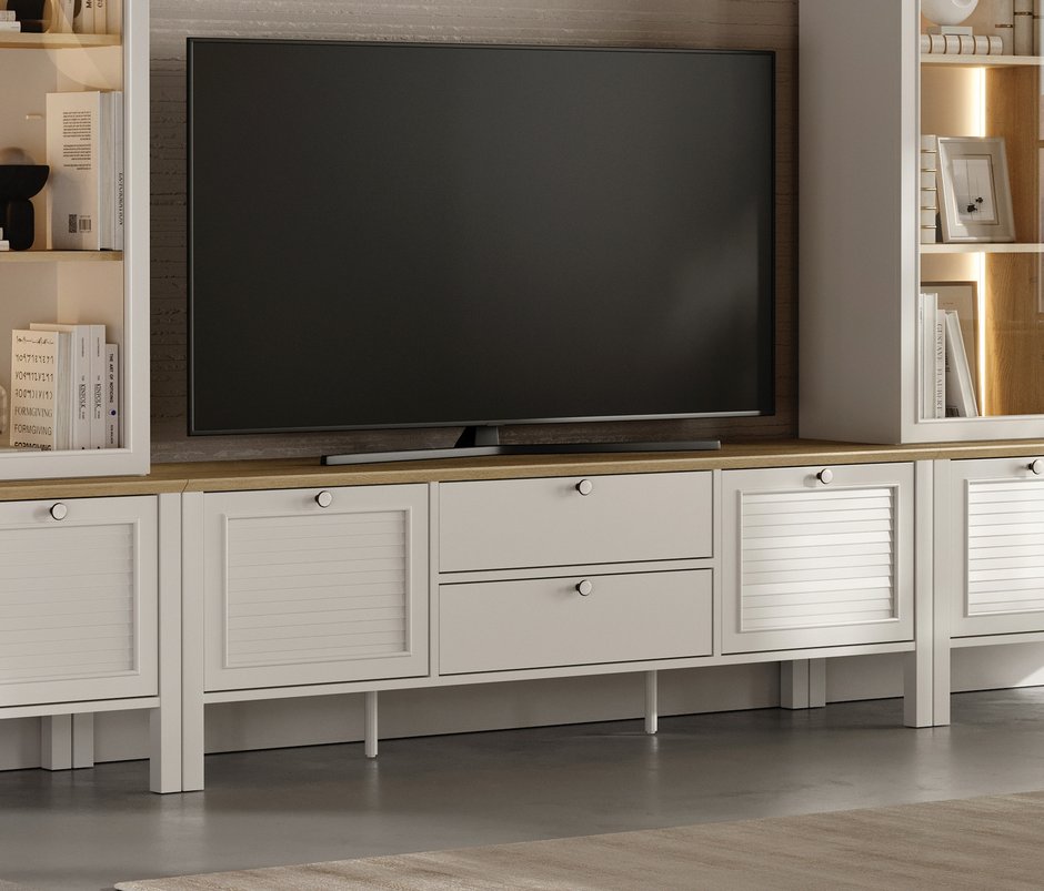 Marsell 2-Door, MDF TV Unit - White