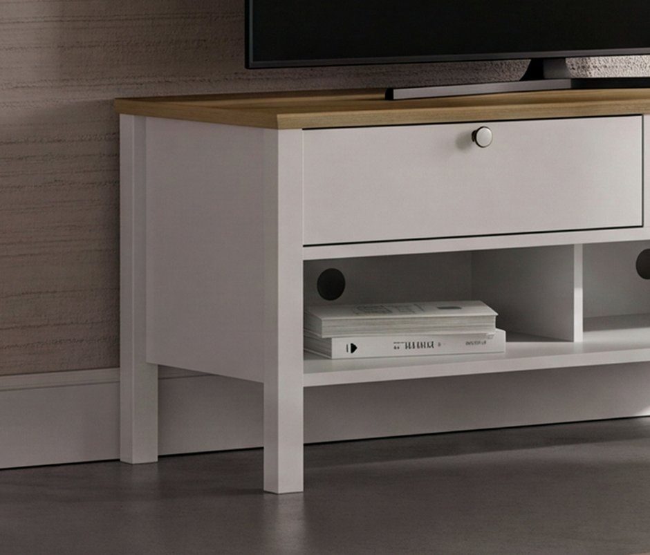 Marsell 2-Drawer, MDF TV Unit - White