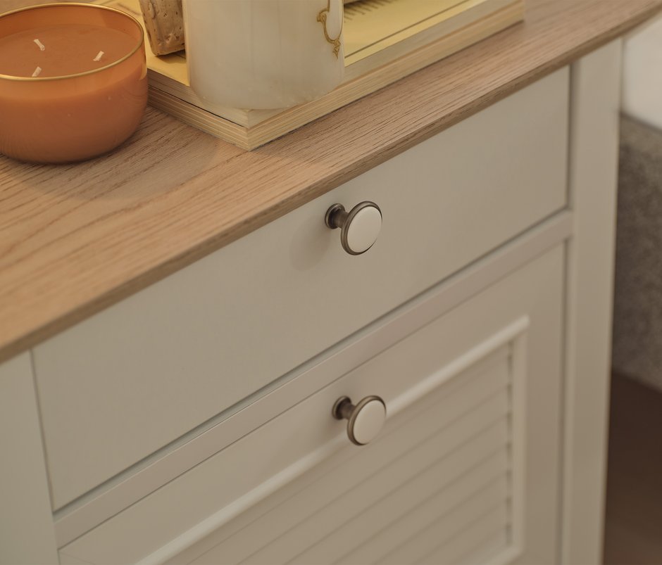Marsell 2-Drawer, MDF Nightstand - White