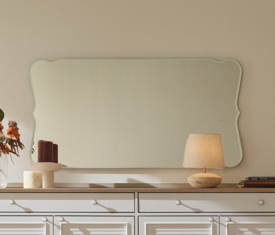 Marsell Rectangular, Sideboard Mirror - Natural