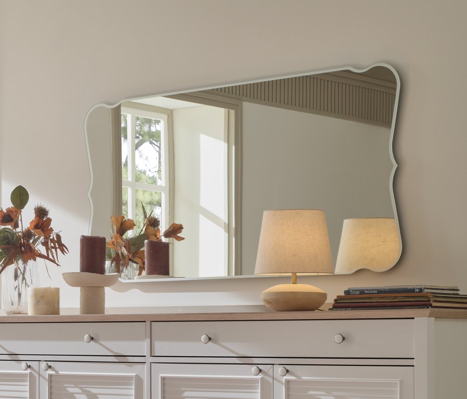 Marsell Rectangular, Sideboard Mirror - Natural