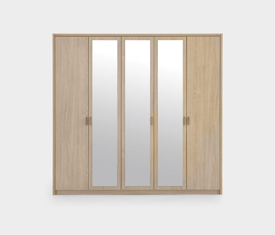 Verona 5-Door, Wardrobe - Light Oak