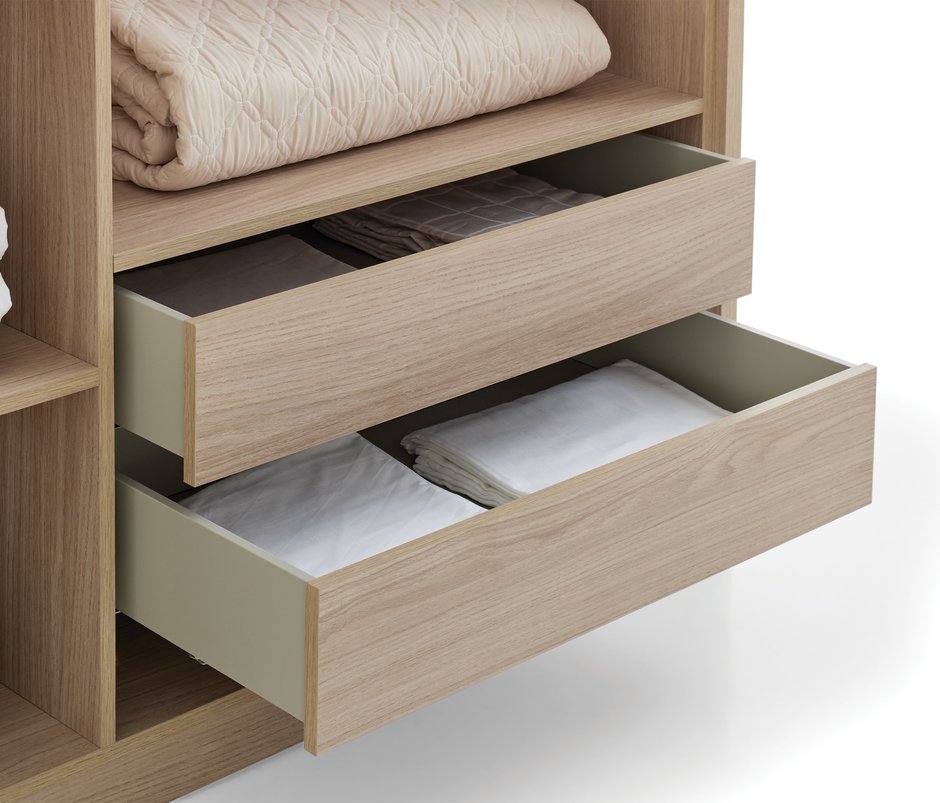 Verona 6-Door, Wardrobe - Light Oak