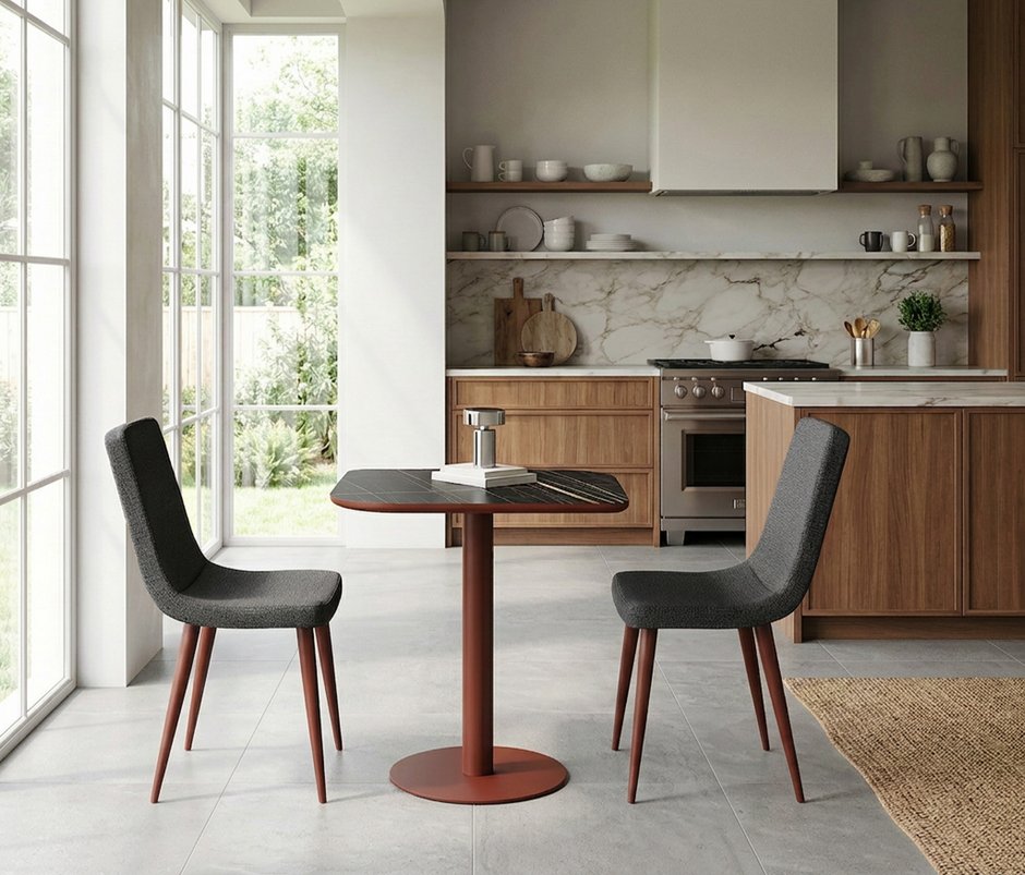 Paniola Fixed Kitchen Tables - Marble Pattern