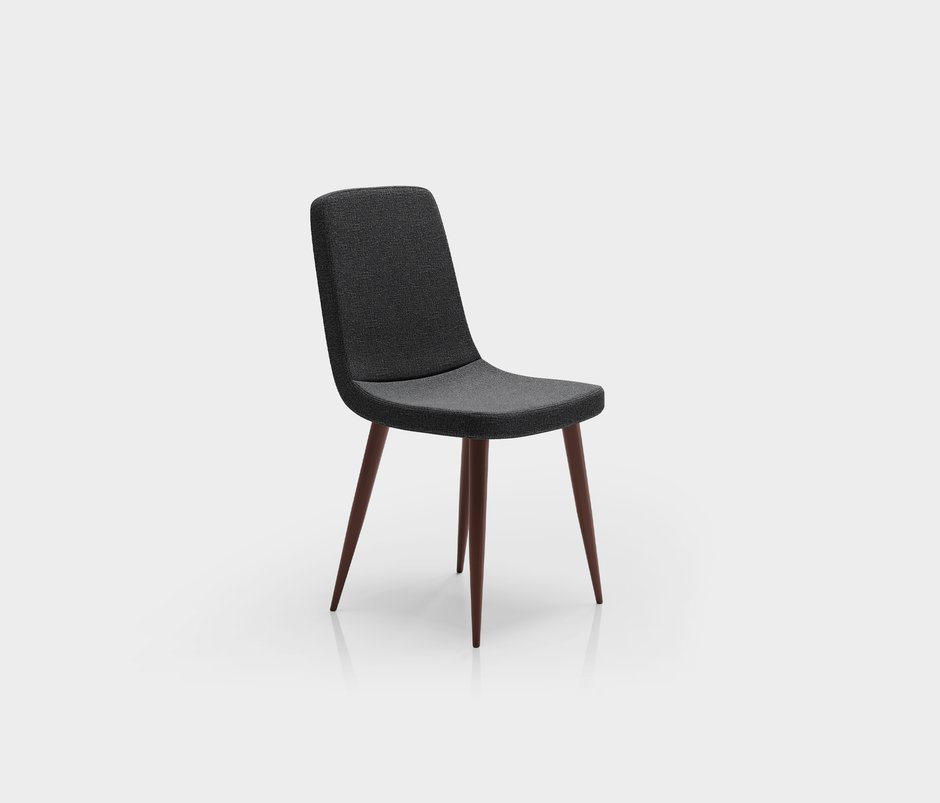 Linze Metal Legs Dining Chairs - Black
