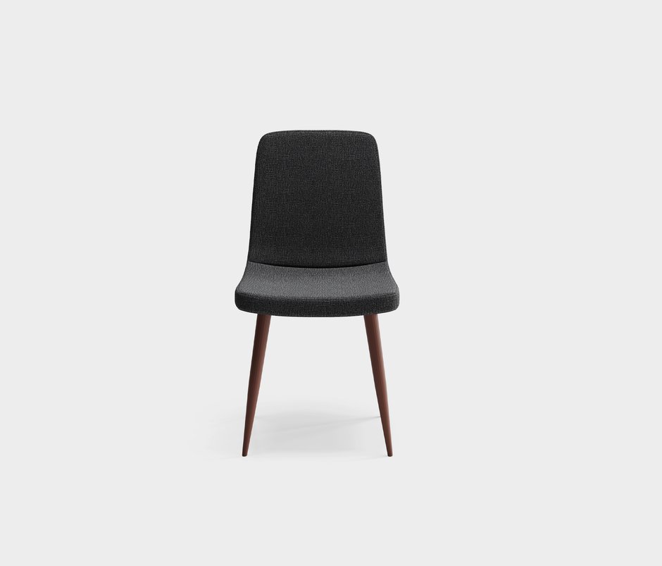 Linze Metal Legs Dining Chairs - Black