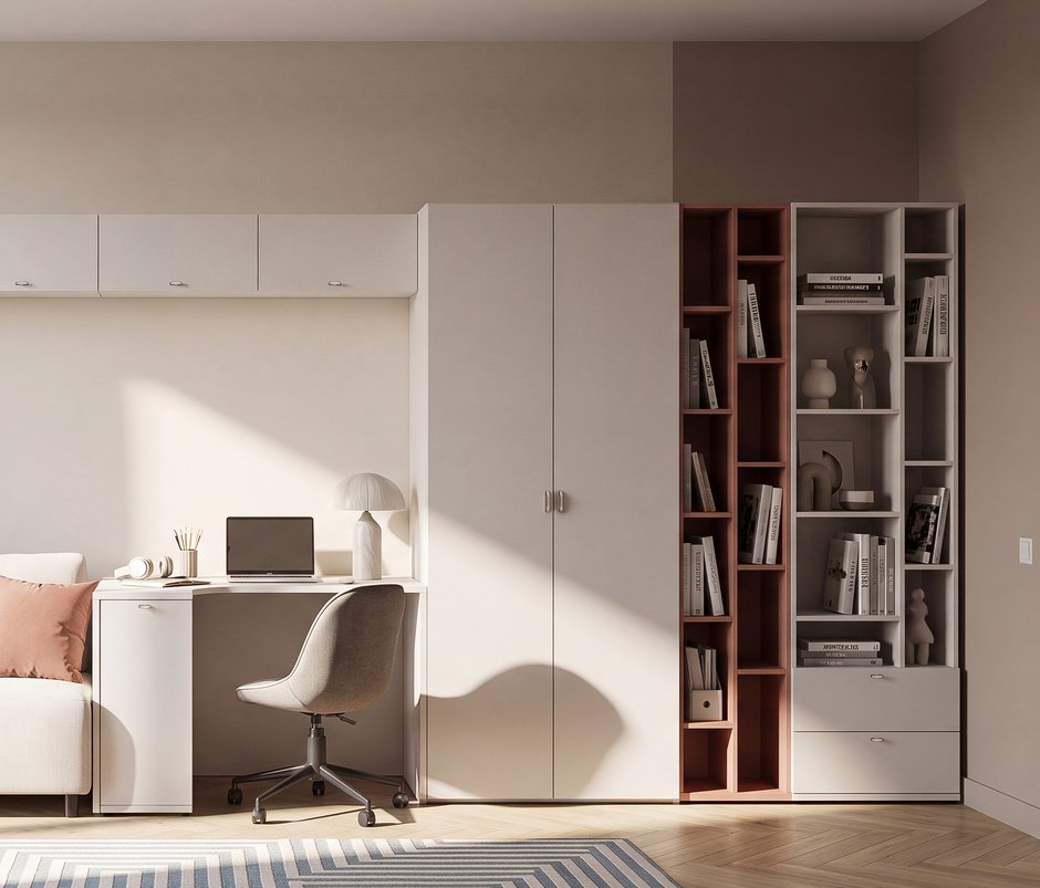 Fit & Flex 2 Kapaklı Dolap - Keten