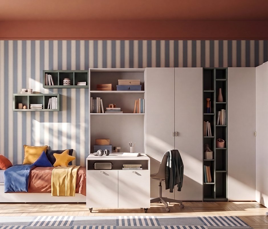 Fit & Flex 2 Kapaklı Dolap - Keten