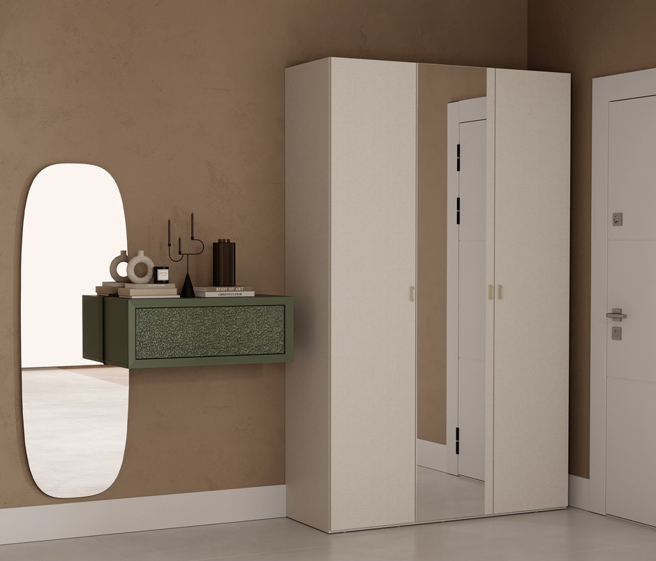 Fit & Flex 3 Kapaklı Portmanto - Keten