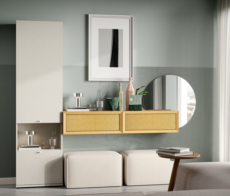 Fit & Flex Çekmeceli Duvar Modülü - Sarı
