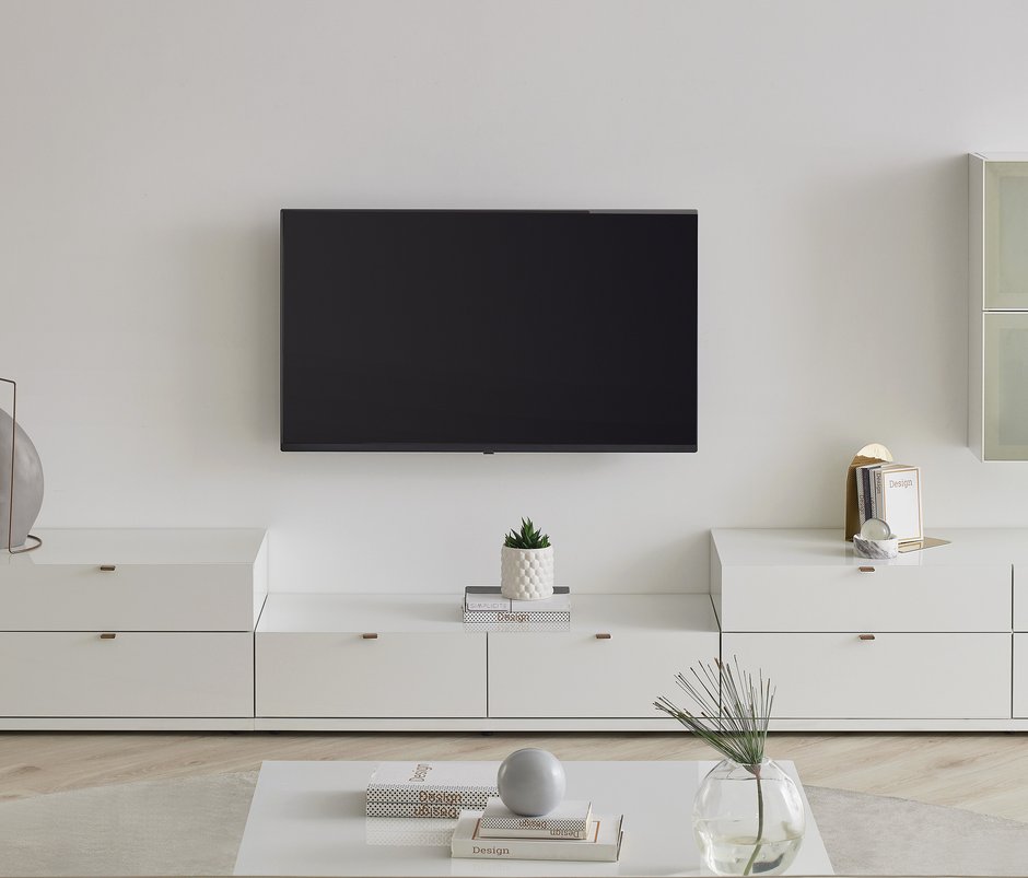 Legato 2 Çekmeceli TV Ünitesi Modülü - Beyaz