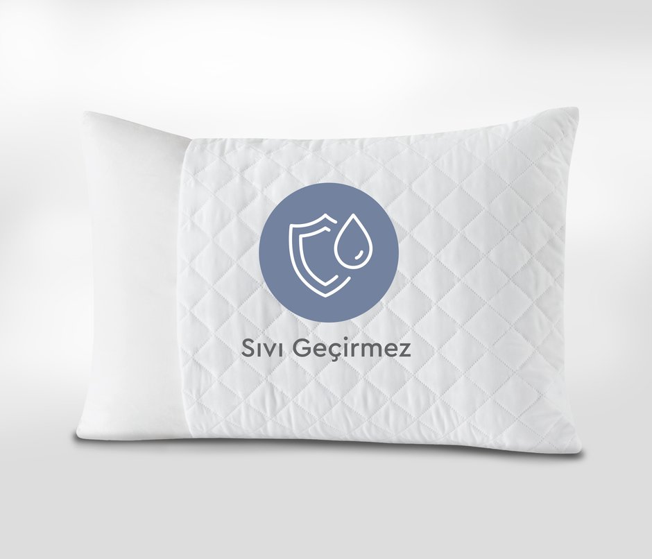 Frio Sıvı Geçirmez 2'li Yastık Alezi/Koruyucu - Beyaz