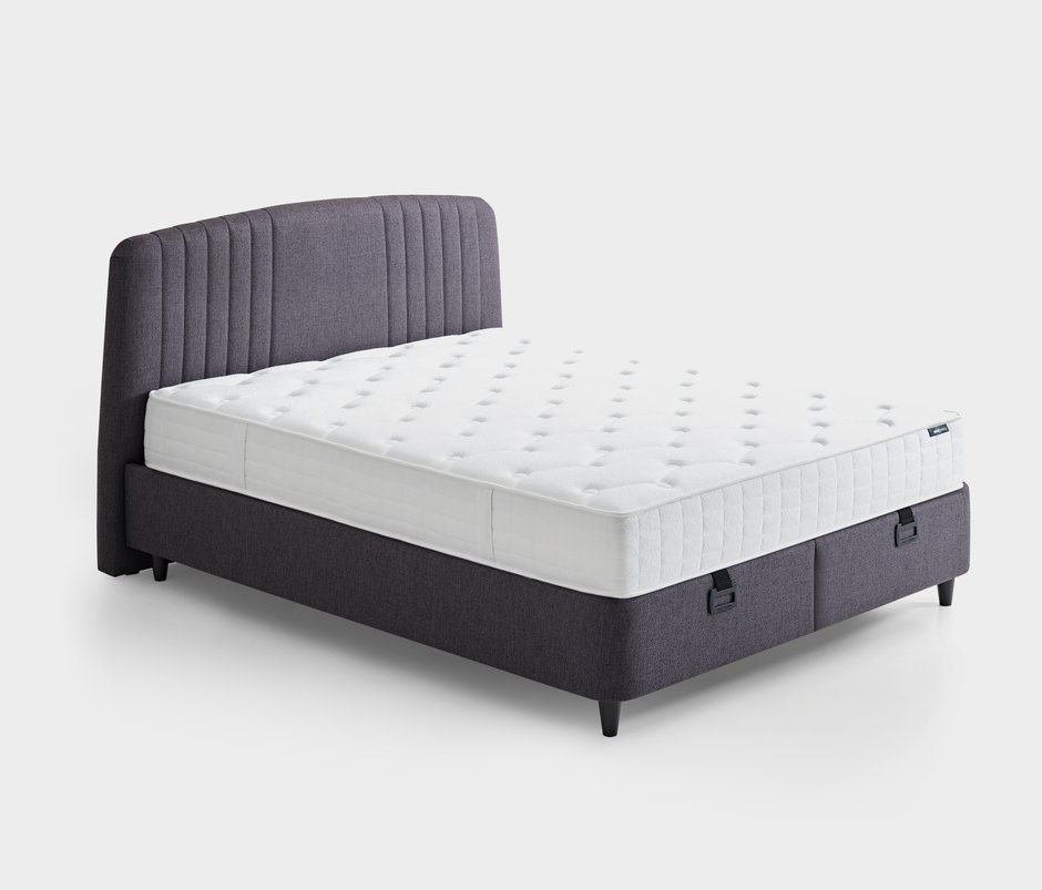 Silver Therapy Yatak Baza Başlık 3'lü Set - Antrasit