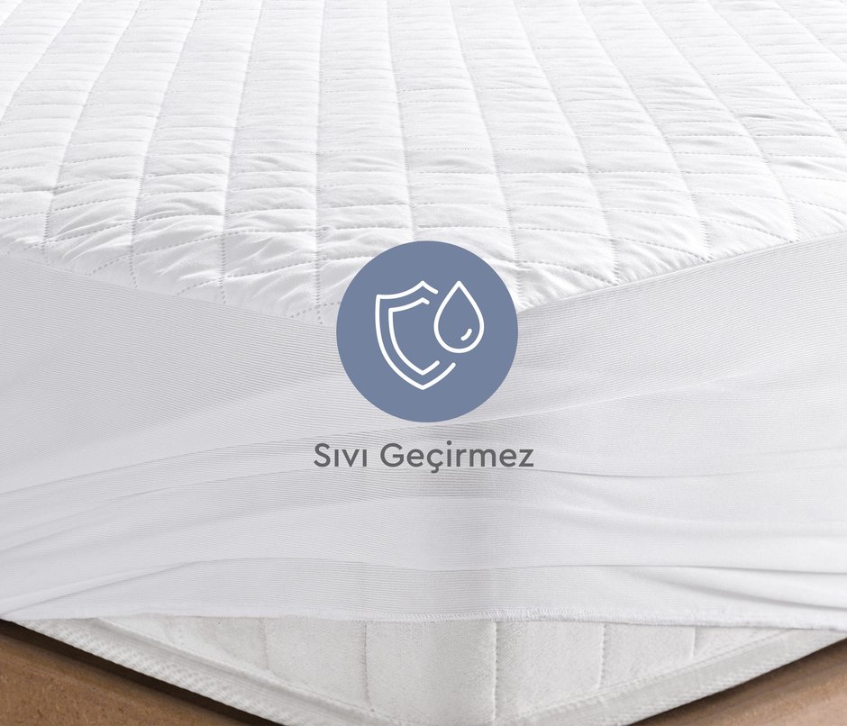 Frio Full Kenar Sıvı Geçirmez Alez - Beyaz