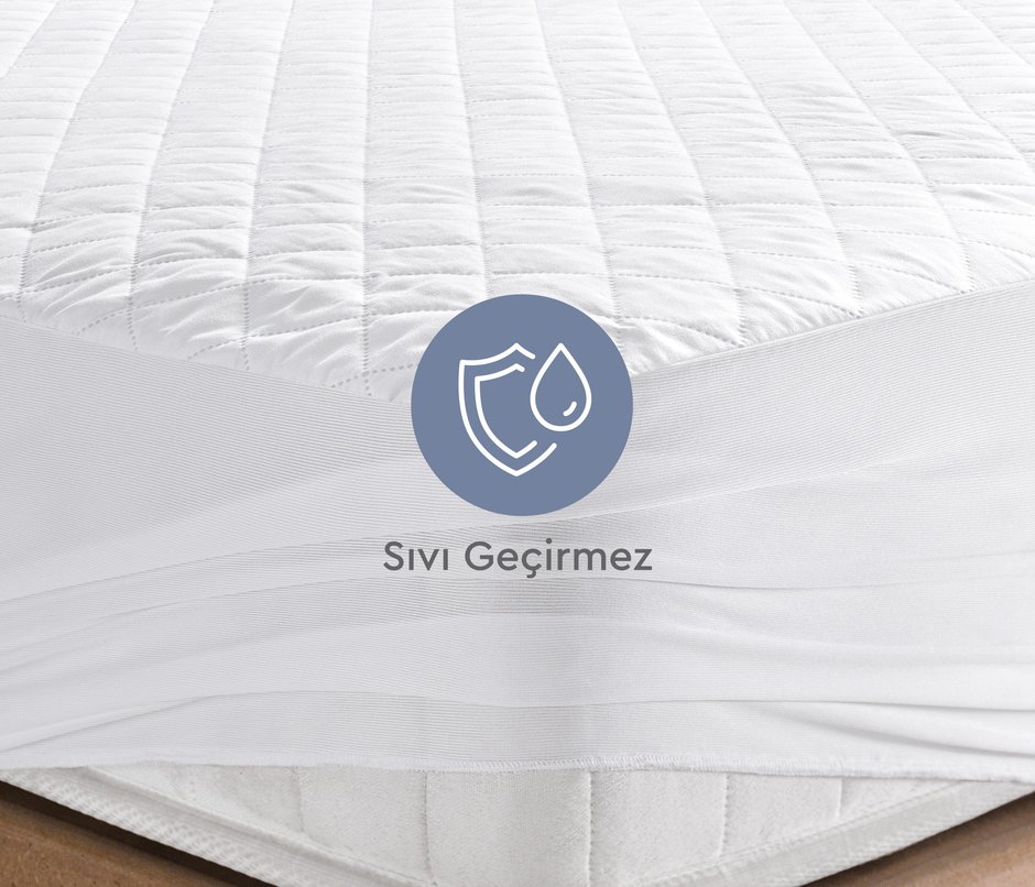 Frio Full Kenar Sıvı Geçirmez Bebek Alez - Beyaz